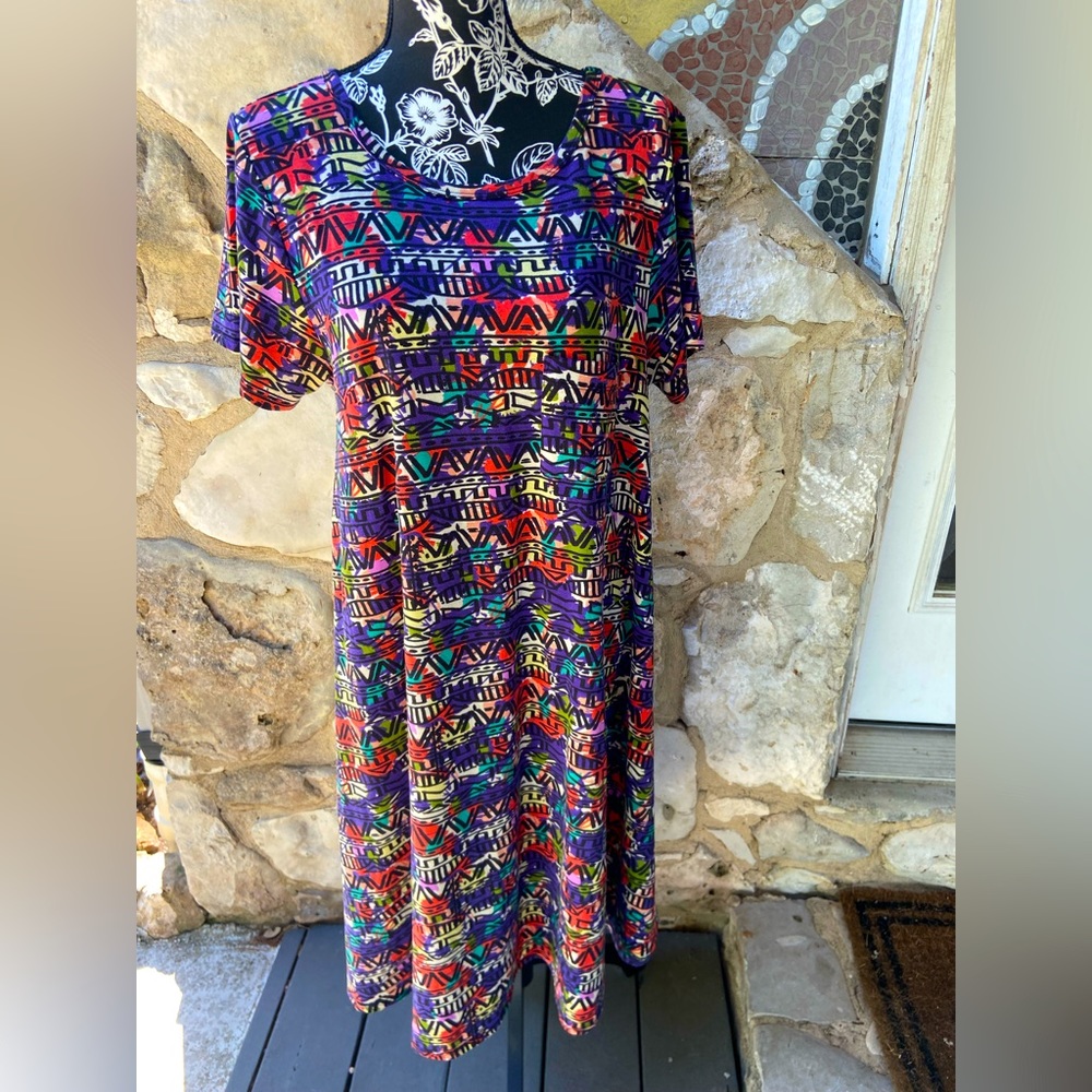 Lularoe Carly Dress Size L Large